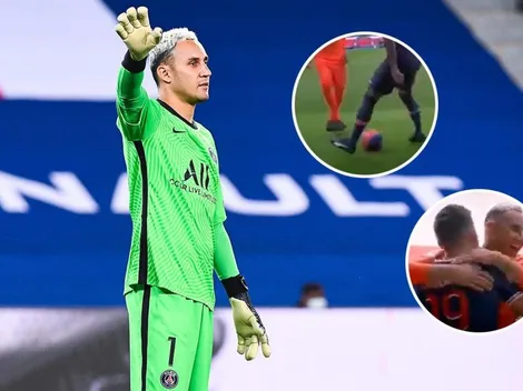 Keylor Navas le hace espectacular caño a Neymar y lo deja loco