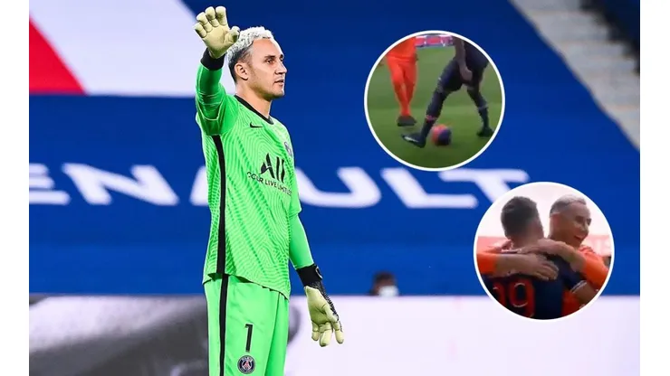 Keylor Navas le hace espectacular caño a Neymar y lo deja loco