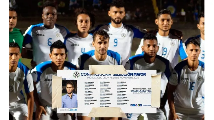 Nicaragua confirma convocatoria con legionarios en la lista