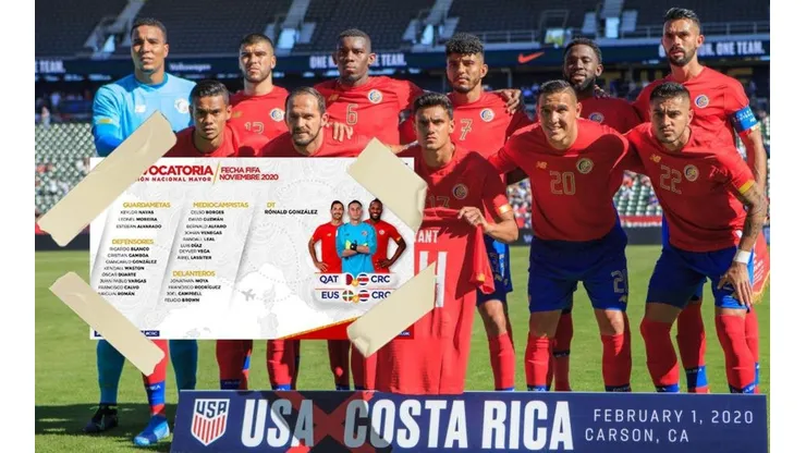 Costa Rica confirmó la lista de convocados
