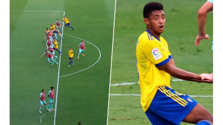 El VAR le anula mal un gol al Cádiz por supuesto offside de Anthony Lozano
