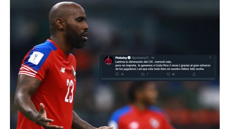 Felipe Baloy se manifestó con un polémico tuit tras la eliminación del CAI