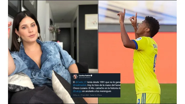 Caro Padrón: "El Cádiz le ganó al Real Madrid de la mano del Choco Lozano"