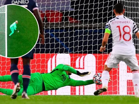 PSG-Manchester United: Keylor Navas atajó un penal, pero le cobraron adelantamiento [VIDEO]
