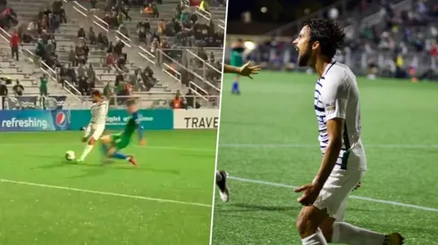 Legionario salvadoreño marcó un golazo en la USL y lleva su equipo a la semifinal