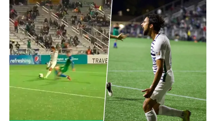 Legionario salvadoreño marcó un golazo en la USL y lleva su equipo a la semifinal