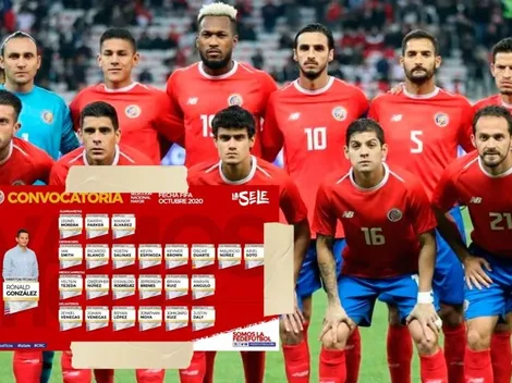 La convocatoria de Costa Rica para la fecha FIFA de octubre