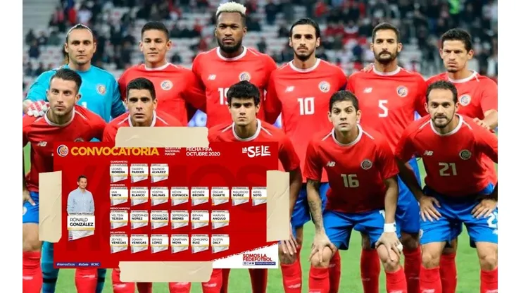 La convocatoria de Costa Rica para la fecha FIFA de octubre