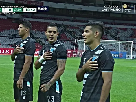 Chucho López no la pasó bien con el himno