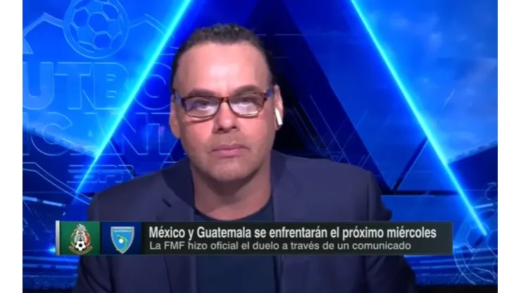 David Faitelson: "Guatemala representa lo más bajo que hay en Concacaf"