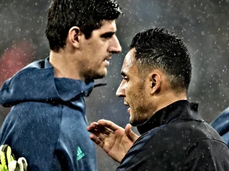 ¡Una broma entre Courtois y Navas!