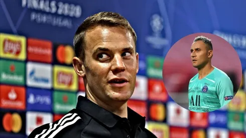 Manuel Neuer en conferencia de prensa con el Bayern