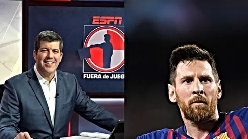 Fernando Palomo y Lionel Messi