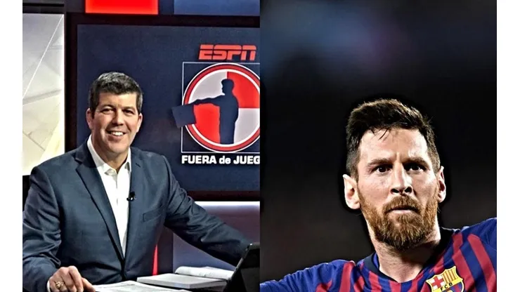 Fernando Palomo y Lionel Messi