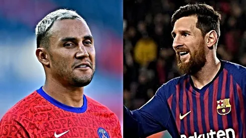 Keylor Navas y Lionel Messi