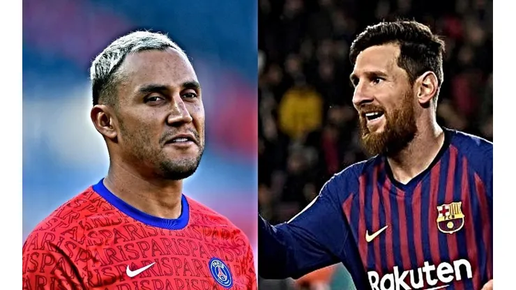 Keylor Navas y Lionel Messi