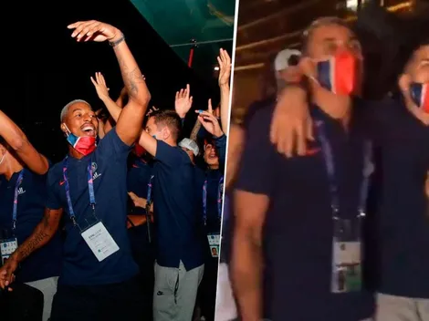 Keylor Navas baila y canta al ritmo de "Tusa" en los festejos del PSG