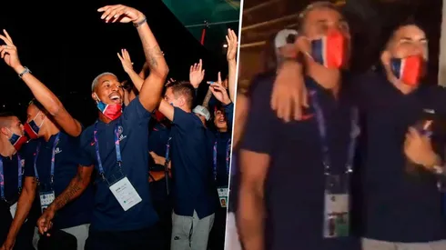 Keylor Navas, a puro ritmo en los festejos del PSG