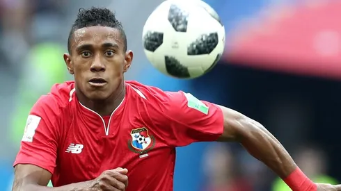 Yoel Bárcenas con la Selección de Fútbol de Panamá