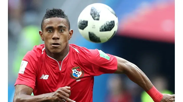Yoel Bárcenas con la Selección de Fútbol de Panamá