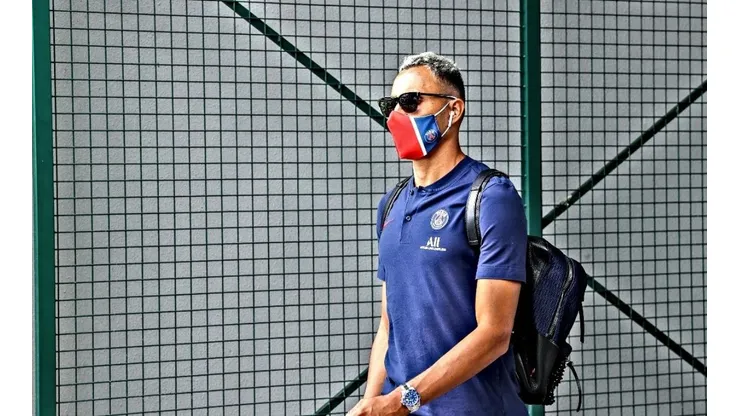 Keylor en la previa de Champions con el PSG