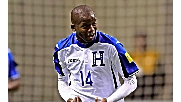 Boniek García con la selección de Honduras