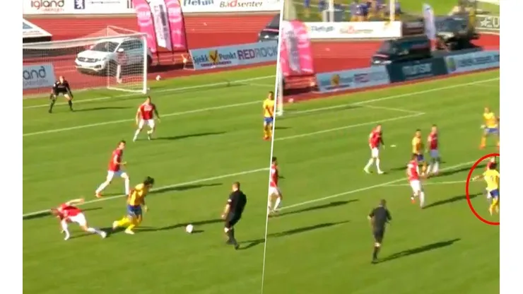 Diego Campos fue autor de un golazo en Noruega