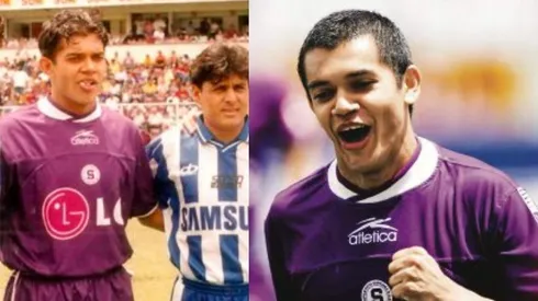 Amado Guevara vistiendo la camiseta del Deportivo Saprissa como jugador