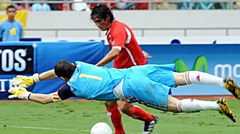 Iker Casillas y un error ante Costa Rica