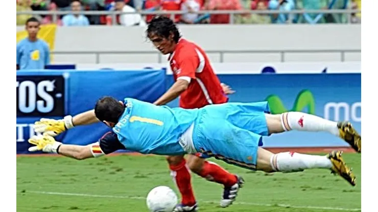 Iker Casillas y un error ante Costa Rica