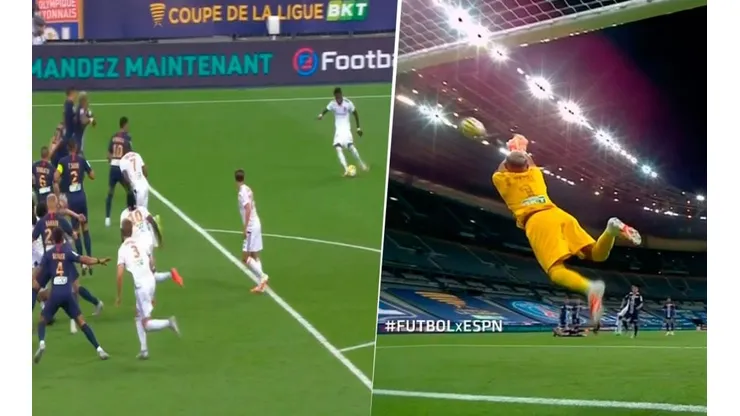 Gran atajada de Keylor Navas contra Lyon