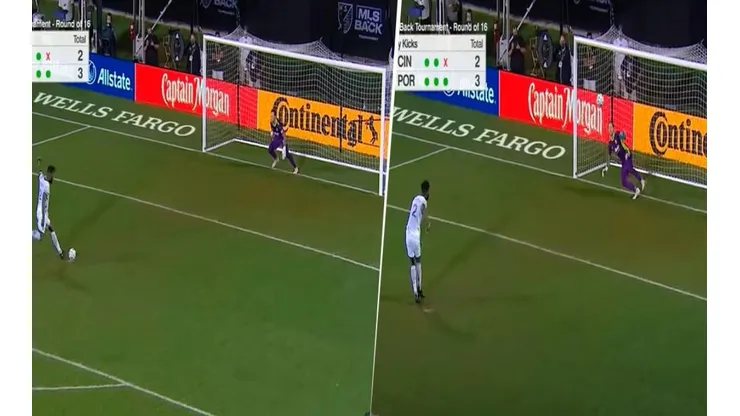 Kendall Waston errando su penal