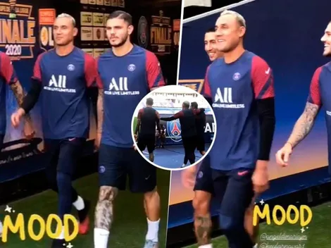 La broma de Keylor a Icardi y Di María: "Mala leche, te pasaste"