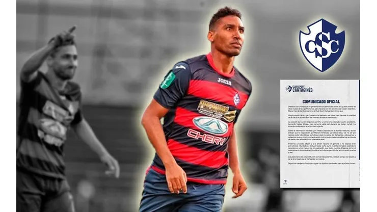 Marcel Hernández, delantero de Cartaginés