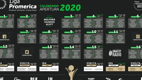 El calendario del Apertura 2020