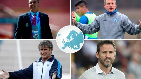 Cuatro de los técnicos que europeos que comandaron selecciones centroamericanas
