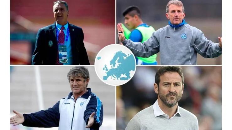 Cuatro de los técnicos que europeos que comandaron selecciones centroamericanas