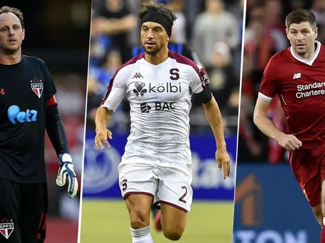 ¡Increíble postal! Christian Bolaños comparte foto con Steven Gerrard y Rogerio Ceni