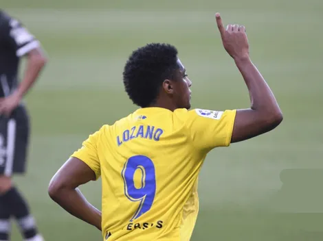 Lozano fue titular en la derrota del Cádiz y peligra el ascenso
