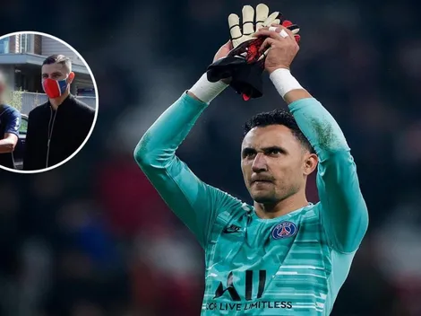 Keylor Navas vuelve a los entrenamientos con nuevo look