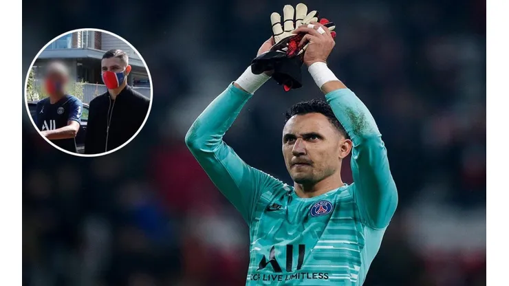 Keylor Navas llegó a los entrenamientos del PSG con nuevo look