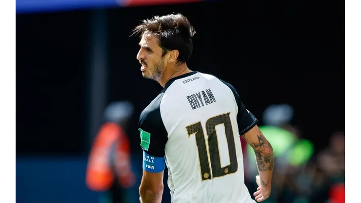 Bryan Ruiz con la selección de Costa Rica