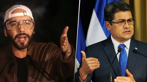 Nayib Bukele y Juan Orlando Hernández