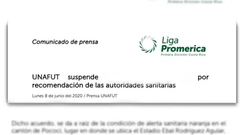 Unafut suspende partido de la última fecha