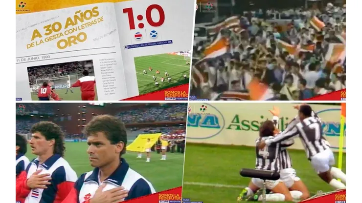 Emotivo recuerdo de Fedefutbol sobre el debut de Costa Rica en Italia 90