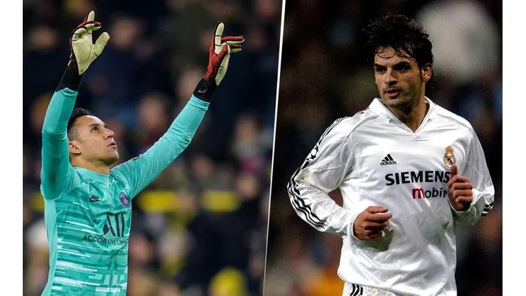 Keylor Navas y Fernando Morientes