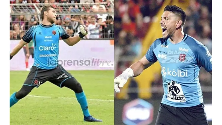 Disputa en la portería de Alajuelense