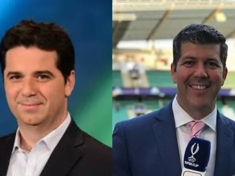 Palomo junto a Agulla en una transmisión