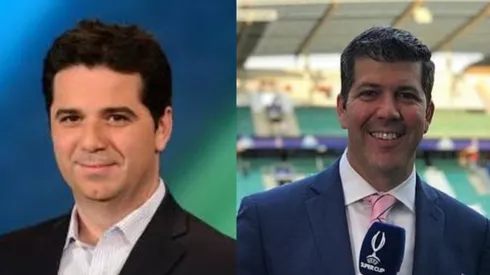 Palomo junto a Agulla en una transmisión