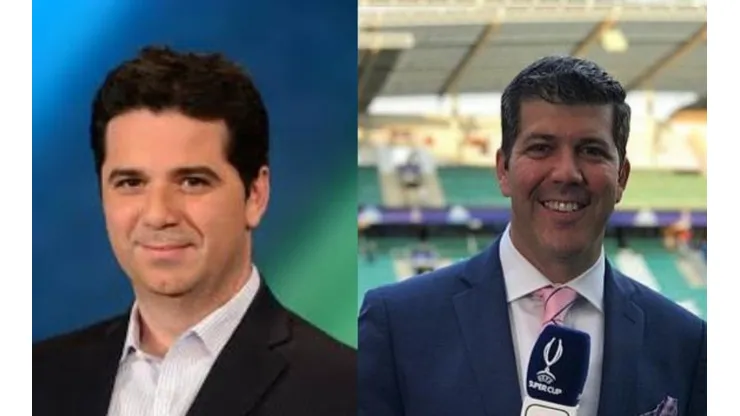 Palomo junto a Agulla en una transmisión